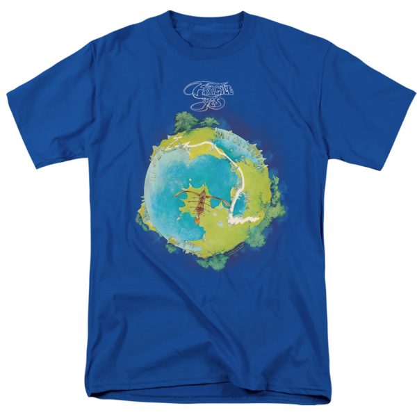 YES : FRAGILE COVER S\S ADULT 100% COTTON 18\1 T-SHIRT Royal Blue SM Hot on Sale