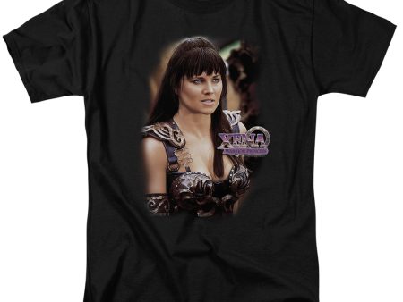 XENA : WARRIOR PRINCESS S\S ADULT 100% COTTON 18\1 T-SHIRT BLACK 4X Online