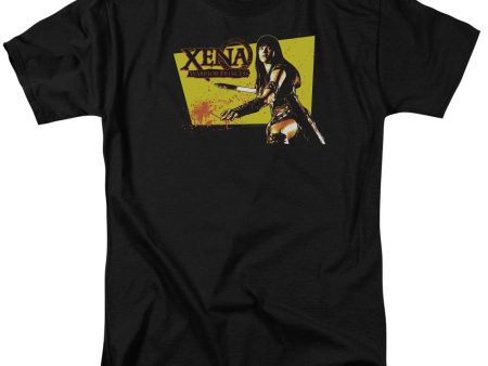 XENA : CUT UP S\S ADULT 100% COTTON 18\1 T-SHIRT BLACK 6X Hot on Sale