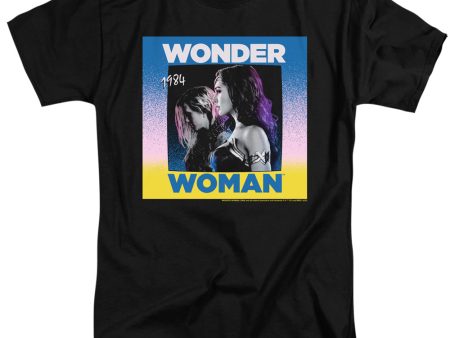 WONDER WOMAN 84 : WONDER DUO ADULT TALL T-SHIRT FIT SHORT SLEEVE Black 3X Sale