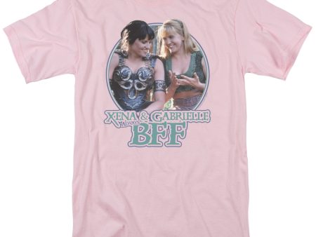 XENA : BFF S\S ADULT 100% COTTON 18\1 T-SHIRT PINK LG For Discount