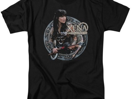 XENA : THE WARRIOR S\S ADULT 100% COTTON 18\1 T-SHIRT Black 2X Cheap