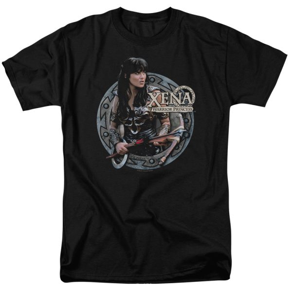 XENA : THE WARRIOR S\S ADULT 100% COTTON 18\1 T-SHIRT Black 2X Cheap