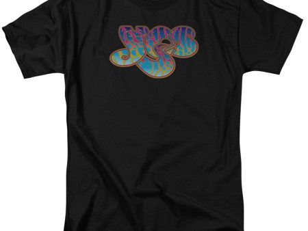 YES : LOGO S\S ADULT 100% COTTON 18\1 T-SHIRT Black LG Hot on Sale