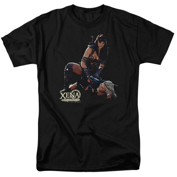 XENA : IN CONTROL S\S ADULT 100% COTTON 18\1 T-SHIRT BLACK SM Fashion