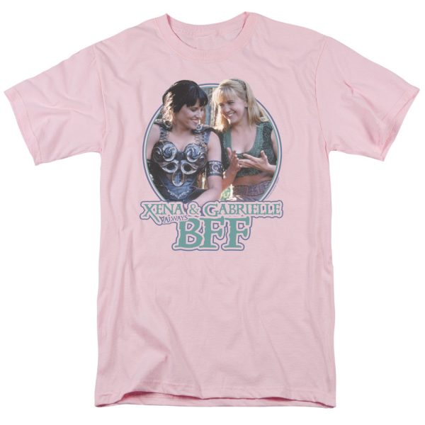 XENA : BFF S\S ADULT 100% COTTON 18\1 T-SHIRT PINK 3X Hot on Sale