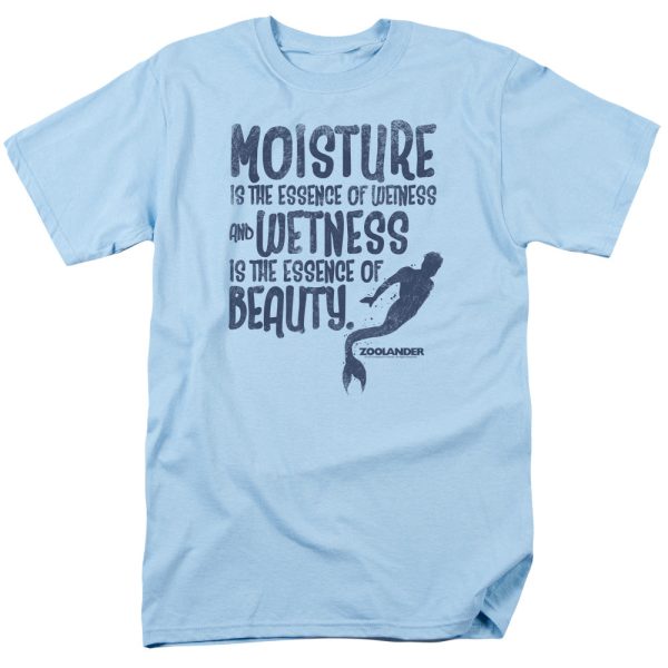 ZOOLANDER : MERMAN S\S ADULT 100% COTTON 18\1 T-SHIRT Light Blue MD on Sale