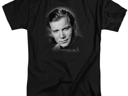 STAR TREK : CAPTAIN KIRK PORTRAIT S\S ADULT TALL T-SHIRT BLACK 3X Online now