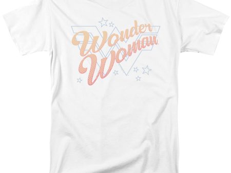 WONDER WOMAN 84 : WONDER LINES S\S ADULT 100% COTTON 18\1 T-SHIRT White MD on Sale