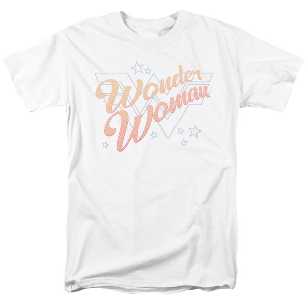 WONDER WOMAN 84 : WONDER LINES S\S ADULT 100% COTTON 18\1 T-SHIRT White MD on Sale