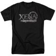 XENA : BATTERED LOGO S\S ADULT 100% COTTON 18\1 T-SHIRT BLACK 4X on Sale