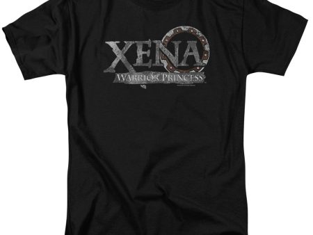 XENA : BATTERED LOGO S\S ADULT 100% COTTON 18\1 T-SHIRT BLACK 4X on Sale