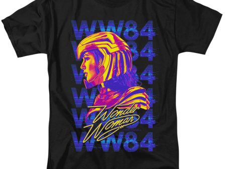 WONDER WOMAN 84 : WONDER WOMAN 84 REPEAT S\S ADULT 100% COTTON 18\1 T-SHIRT Black SM Cheap