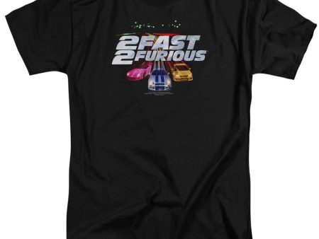 2 FAST 2 FURIOUS : LOGO S\S ADULT TALL T-SHIRT BLACK 2X Hot on Sale