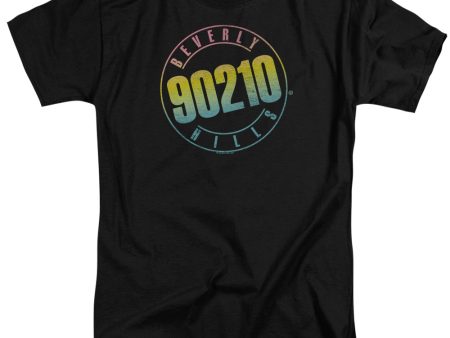 90210 : COLOR BLEND LOGO ADULT TALL T-SHIRT FIT SHORT SLEEVE Black 2X on Sale