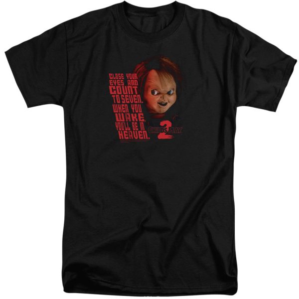 CHILD S PLAY 2 : IN HEAVEN S\S ADULT TALL T-SHIRT BLACK 3X Online Hot Sale