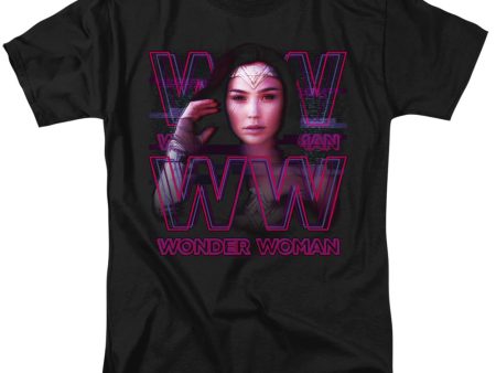 WONDER WOMAN 84 : VAPORWAVE WONDER WOMAN S\S ADULT 100% COTTON 18\1 T-SHIRT Black XL Sale