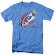 WOODY WOODPECKER : DIVE S\S ADULT 100% COTTON 18\1 T-SHIRT CAROLINA BLUE LG Fashion