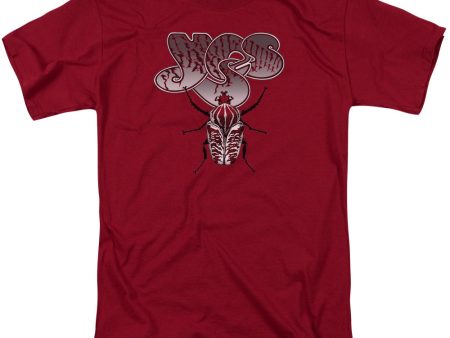 YES : BEETLE S\S ADULT 100% COTTON 18\1 T-SHIRT Cardinal 2X Supply