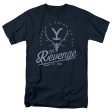 YELLOWSTONE : REVENGE SKULL S\S ADULT 100% COTTON 18\1 T-SHIRT Navy LG Hot on Sale