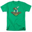 WOODY WOODPECKER : LOCO S\S ADULT 100% COTTON 18\1 T-SHIRT KELLY GREEN 3X Online