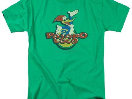 WOODY WOODPECKER : LOCO S\S ADULT 100% COTTON 18\1 T-SHIRT KELLY GREEN 3X Online