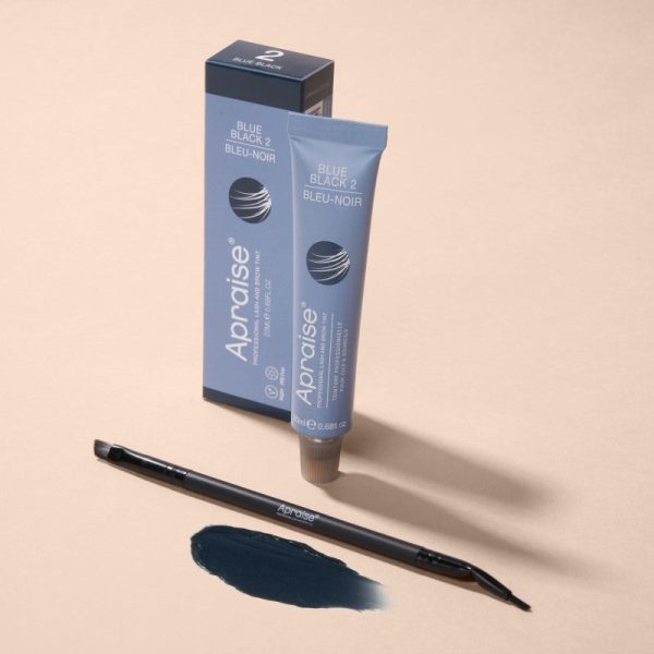 Antakių ir blakstienų dažai Apraise Eyelash and Eyebrow Tint PPD FREE Blue Black OS555803, Nr. 2, mėlynai juodi, 20 ml, veganiški Hot on Sale