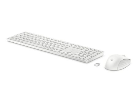 HP 650 Wireless Mouse Keyboard Combo - White - US ENG Supply