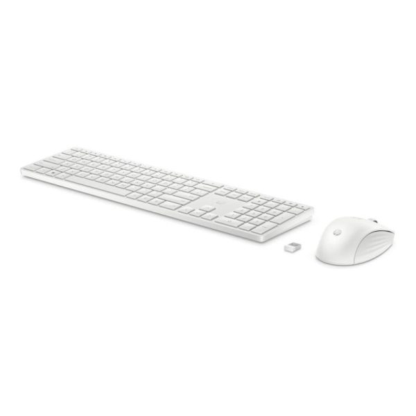 HP 650 Wireless Mouse Keyboard Combo - White - US ENG Supply